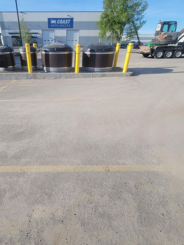  Image 3 - Molok Bin Installation Fire Damage installed by 2 Sons Excavating Calgary.